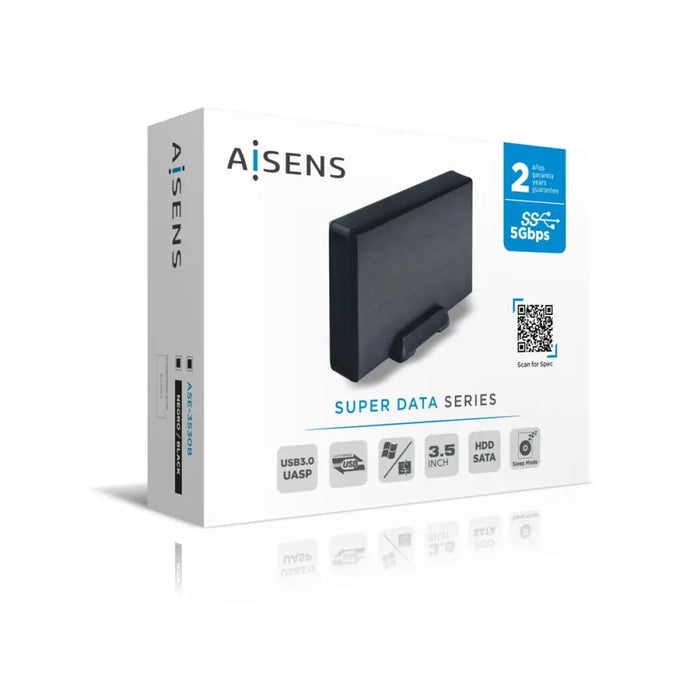 Корпус за твръд диск Aisens ASE-3530B Черен 3,5’’