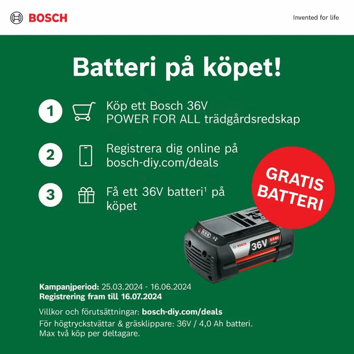 Косачка BOSCH 36V-40-650