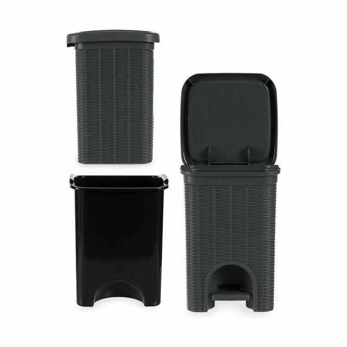Кошче с педал Stefanplast 30799 Elegance Сив Пластмаса 20 L