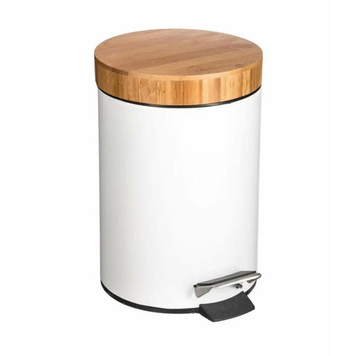 Кошче с педал 5five Simply Smart Natureo Бял Естествен 3 L