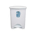 Кошче с педал 6238-W 6238-W Бял Пластмаса 30 L (4 броя)
