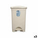 Кошче с педал Бежов Пластмаса 50 L (3 броя)