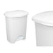 Кошче с педал Бял Пластмаса 30 L (4 броя)