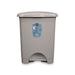Кошче с педал Сив Пластмаса 30 L (4 броя)