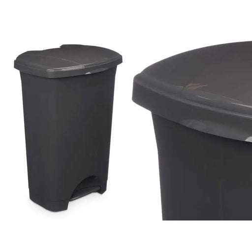 Кошче с педал Антрацит Пластмаса 50 L (3 броя)