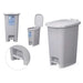 Кошче с педал Сив Пластмаса 25 L (6 броя)