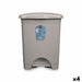 Кошче с педал Сив Пластмаса 30 L (4 броя)