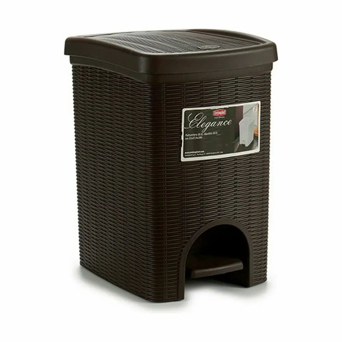 Кошче с педал Stefanplast Elegance Кафяв Пластмаса 20 L (6