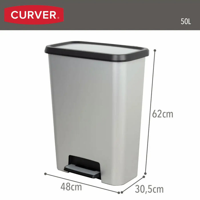Кошче за боклук Curver Сив Пластмаса 50 L (5 броя)