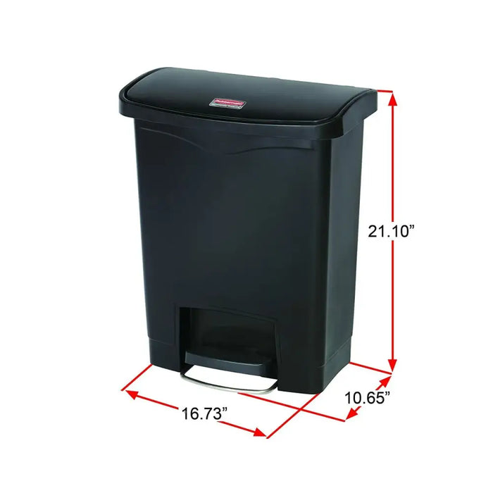 Кошче за Боклук Rubbermaid R000877 Бял Черен Пластмаса 25 L