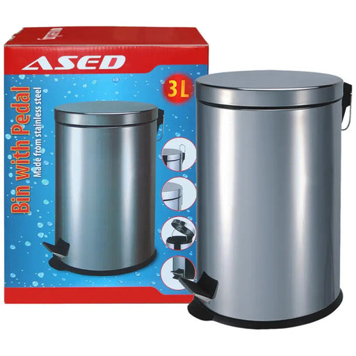 КОШ С ПЕДАЛ 3 L ХРОМ ASED