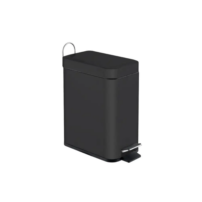 КОШ С ПЕДАЛ 5Л МЕТАЛ ЧЕРЕН МАТ