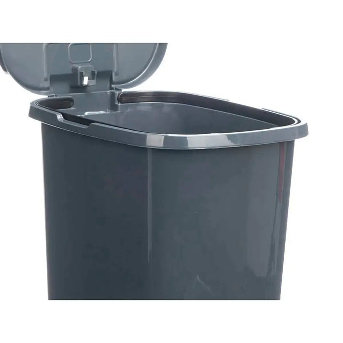 Кошче с педал Антрацит Пластмаса 25 L (6 броя)