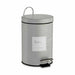 Кошче с педал Berilo 89573 B0012D Beauty Products Бял Сив