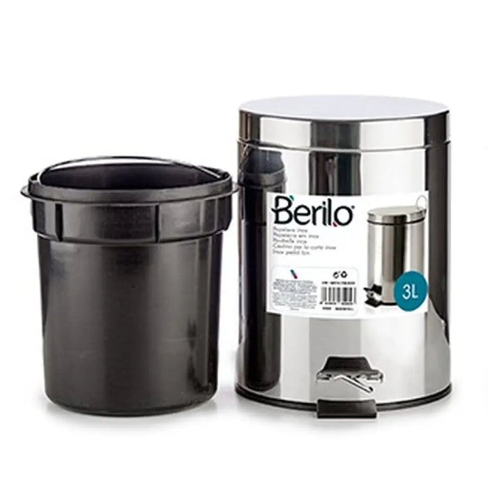 Кошче с педал Berilo 92212 92212 Сребрист Неръждаема