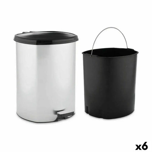 Кошче с педал Berilo D003-1 D003-1 Сребрист Пластмаса 11 L