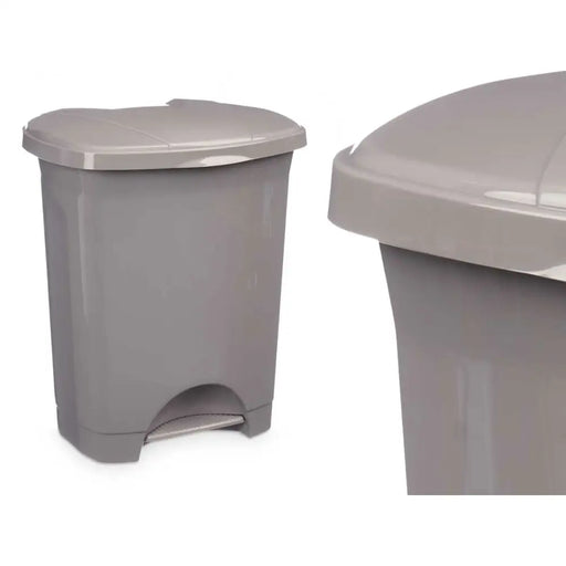 Кошче с педал Сив Пластмаса 10 L (8 броя)
