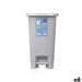 Кошче с педал Сив Пластмаса 25 L (6 броя)