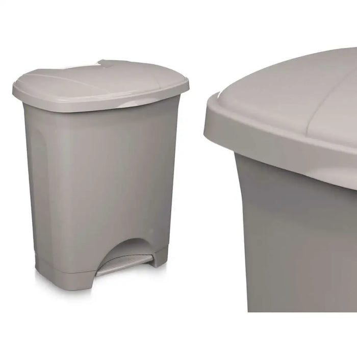 Кошче с педал Сив Пластмаса 30 L (4 броя)