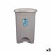 Кошче с педал Сив Пластмаса 50 L (3 броя)