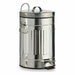 Кошче с педал Сребрист Стомана 7 L (6 броя)