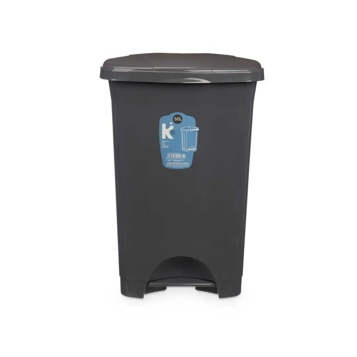 Кошче с педал Антрацит Пластмаса 50 L (3 броя)