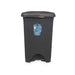 Кошче с педал Антрацит Пластмаса 50 L (3 броя)