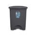 Кошче с педал Антрацит Пластмаса 30 L (4 броя)