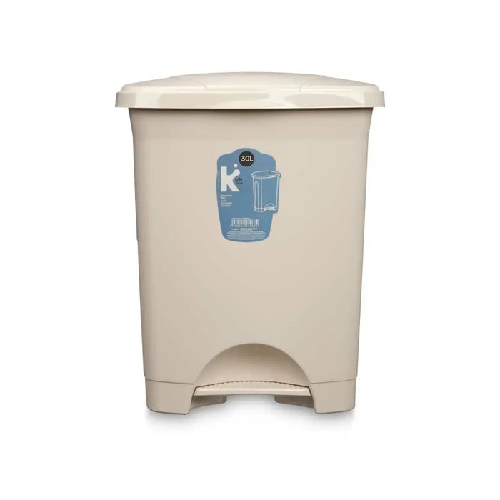 Кошче с педал Бежов Пластмаса 30 L (4 броя)
