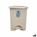 Кошче с педал Бежов Пластмаса 10 L (8 броя)