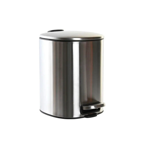 Кошче с педал DKD Home Decor Сребрист Неръждаема стомана