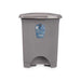 Кошче с педал Сив Пластмаса 10 L (8 броя)