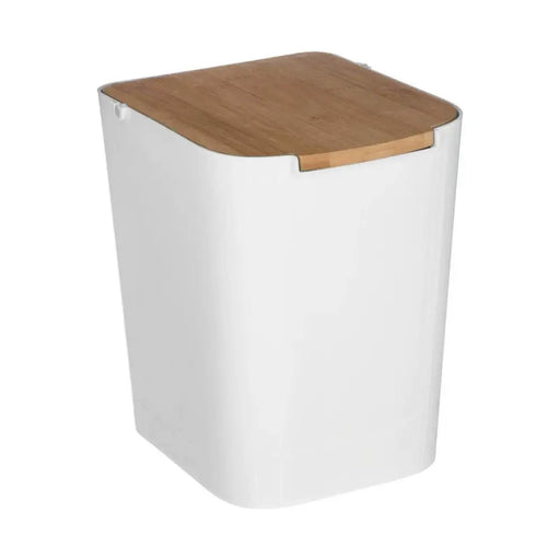 Кошче за боклук 5five Simply Smart Baltik Бял Естествен 5 L