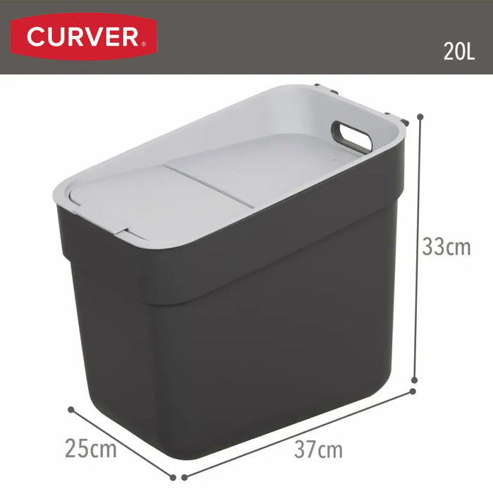 Кошче за боклук Curver Сив Пластмаса 20 L (6 броя)