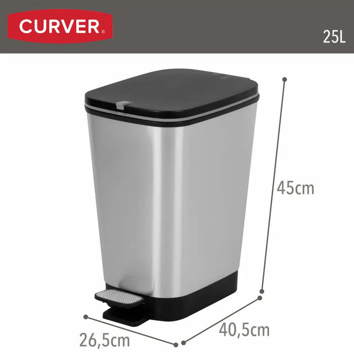 Кошче за боклук Curver Сив Пластмаса 25 L (4 броя)