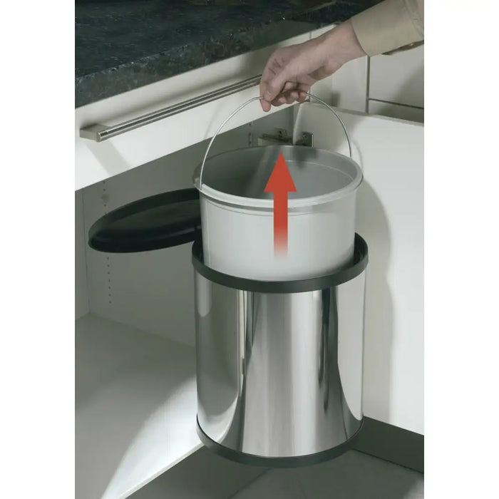 Кошче за боклук Hailo Compact-Box Стомана 15 L Черен Сив