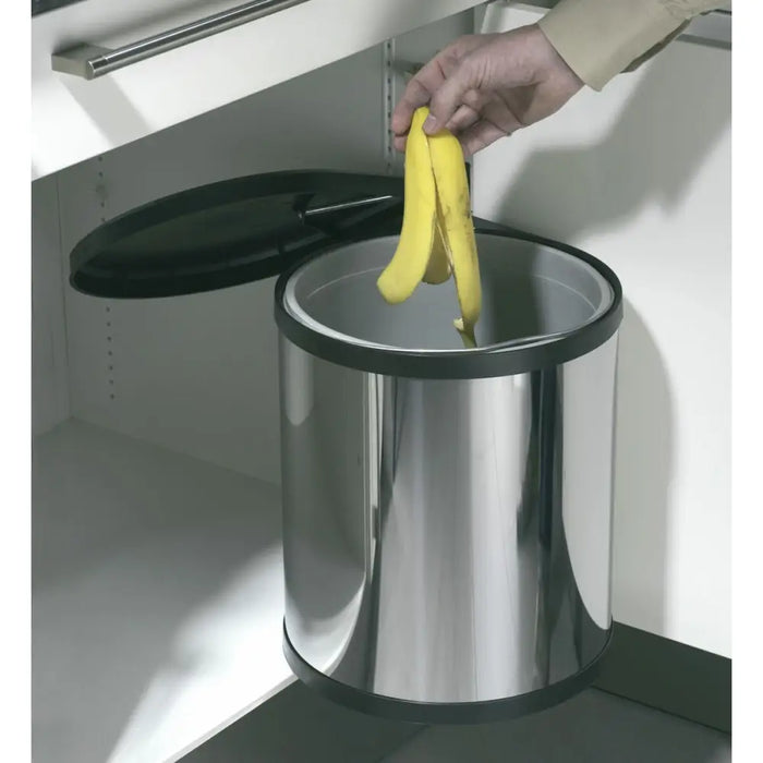 Кошче за боклук Hailo Compact-Box Стомана 15 L Черен Сив