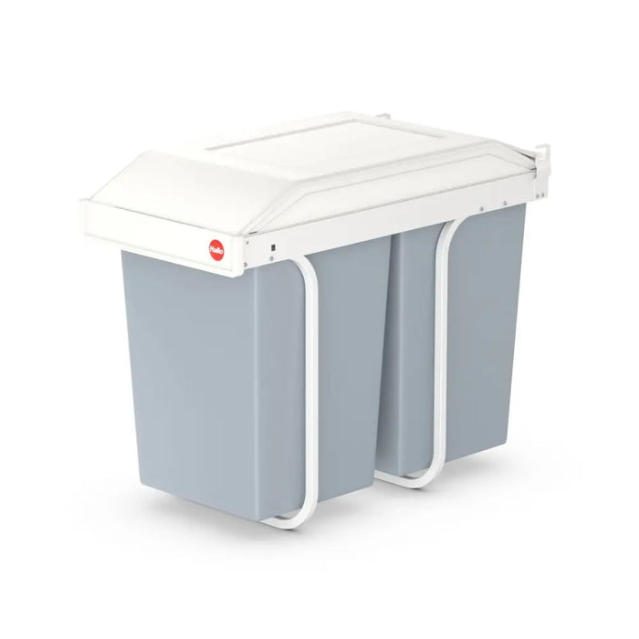 Кошче за боклук Hailo Multi-Box duo L Бял Сив Сметана