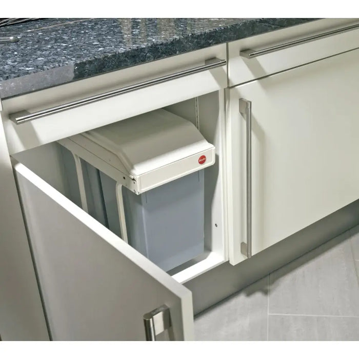 Кошче за боклук Hailo Multi-Box duo L Бял Сив Сметана