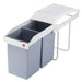 Кошче за боклук Hailo Multi-Box duo L Бял Сив Сметана