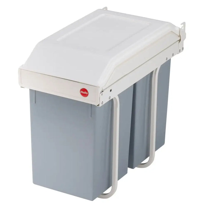 Кошче за боклук Hailo Multi-Box duo L Бял Сив Сметана
