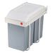 Кошче за боклук Hailo Multi-Box duo L Бял Сив Сметана