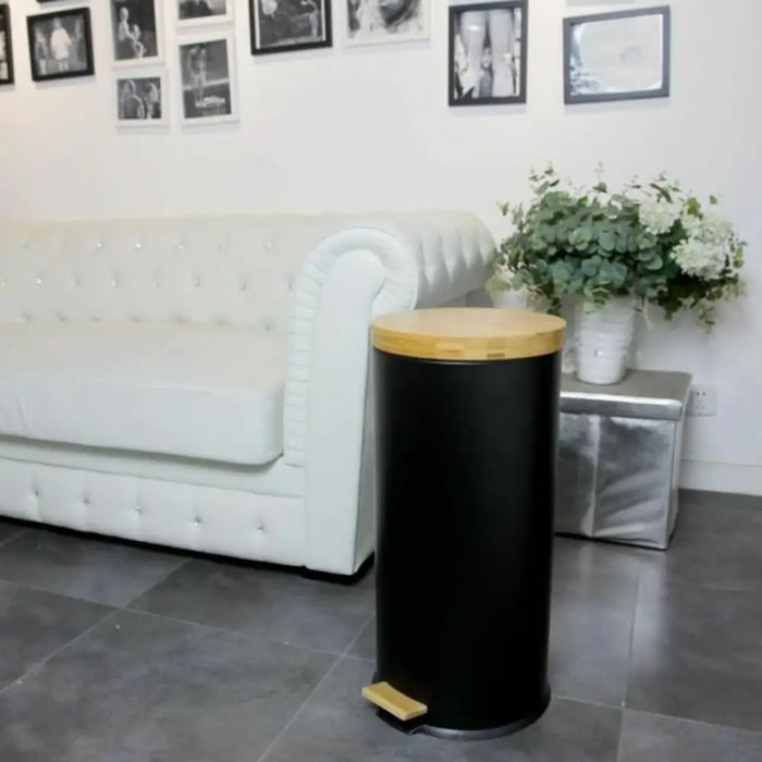 Кошче за Боклук Kitchen Move Черен Матово черно 30 L