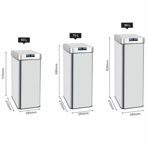 Кошче за боклук Kitchen Move Сив 60 L