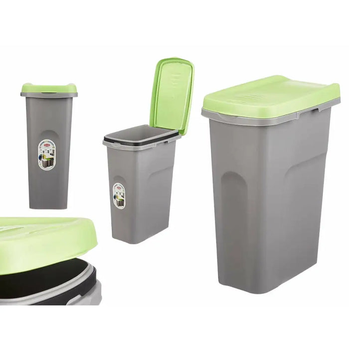 Кошче за боклук Stefanplast 70741 70741 Зелен Сив Пластмаса