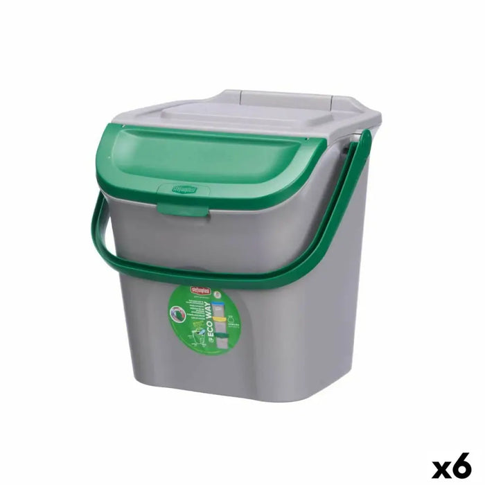 Кошче за боклук Stefanplast ECOWAY Зелен Сив полипропилен
