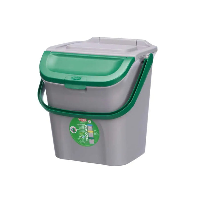 Кошче за боклук Stefanplast ECOWAY Зелен Сив полипропилен