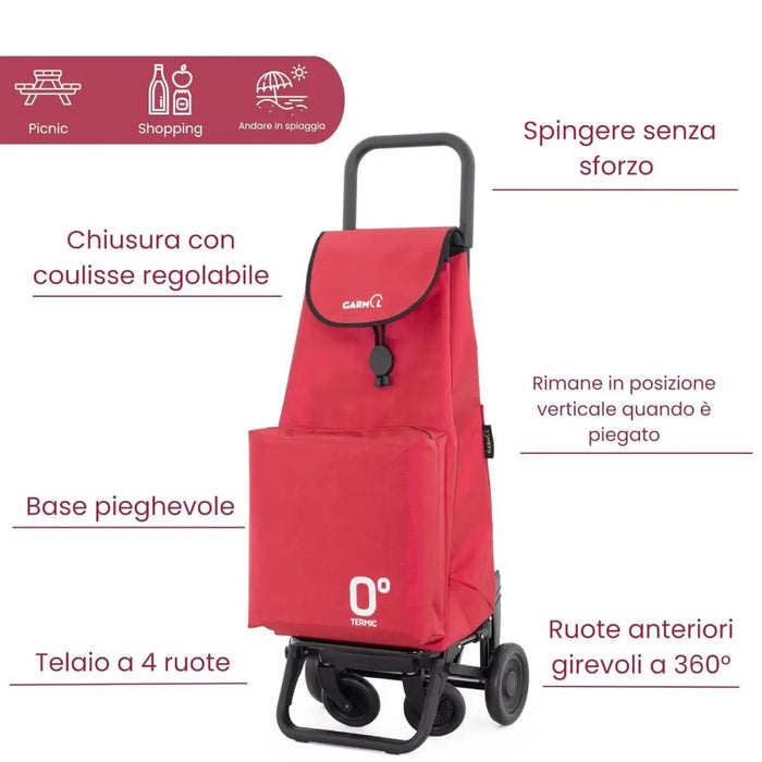 Кошница за Пазаруване Garmol 218TG360 TRA Червен