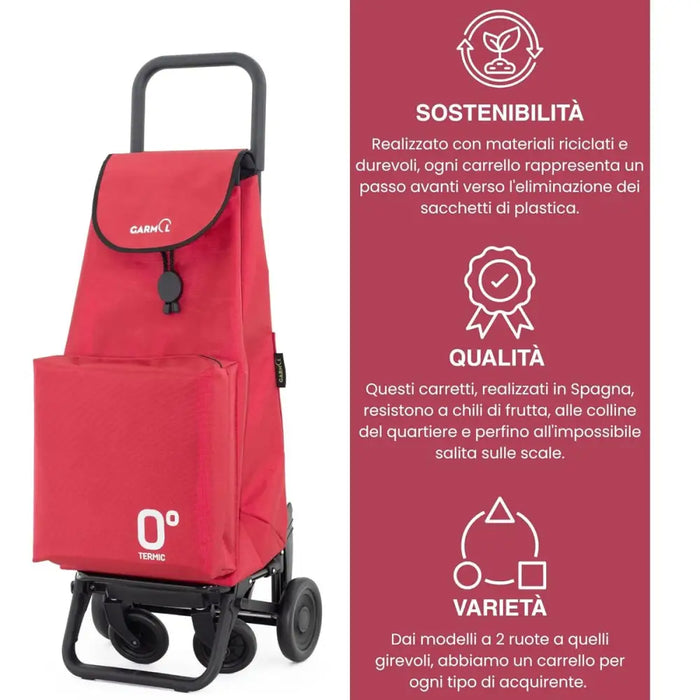 Кошница за Пазаруване Garmol 218TG360 TRA Червен