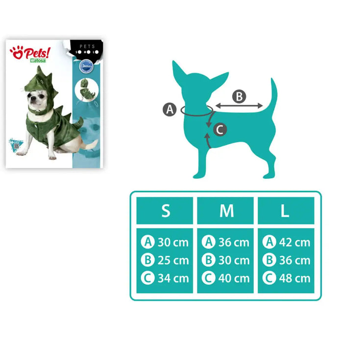 Костюм за Куче Размер L Динозавър